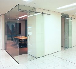All office partitions we supply can have glass manifestations applied, which is an excellent way to reinforce branding or uniform an office design.