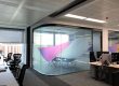 smart glass finastra curved partiton